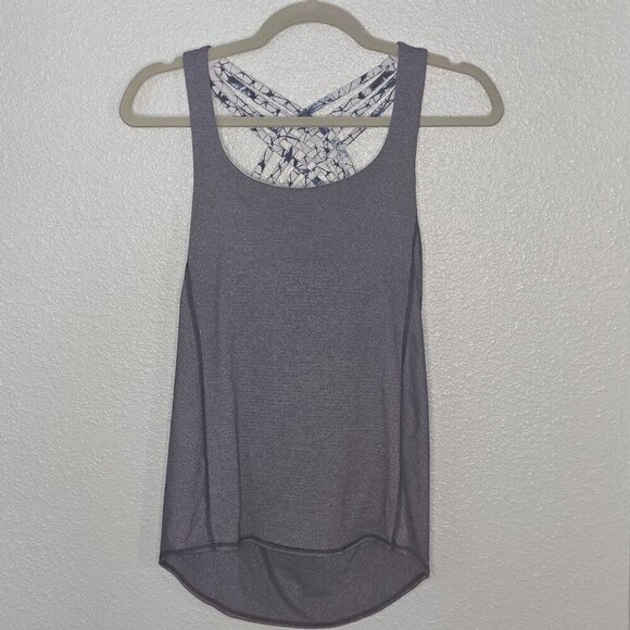Lululemon Wild Tank - 2 Heathered Deep Navy / Star Crushed Silver Fox Deep Navy - Picture 3 of 6